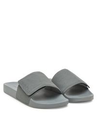 Calvin Klein Klapki Adj Pool Slide Canvas Logo HM0HM01749 Szary. Kolor: szary. Materiał: materiał #5
