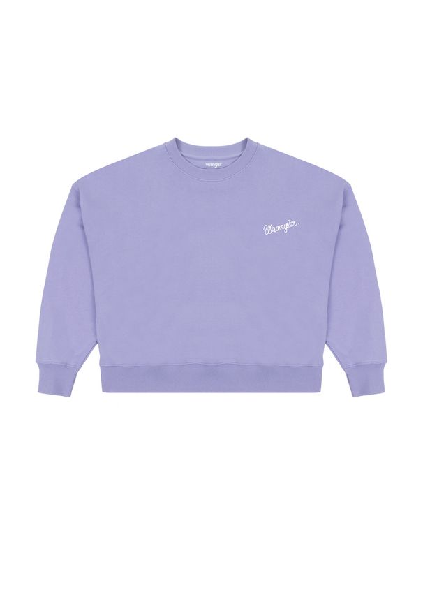 Wrangler - DAMSKA BLUZA WRANGLER RELAXED SWEATSHIRT SWEET LAVENDER 112343712
