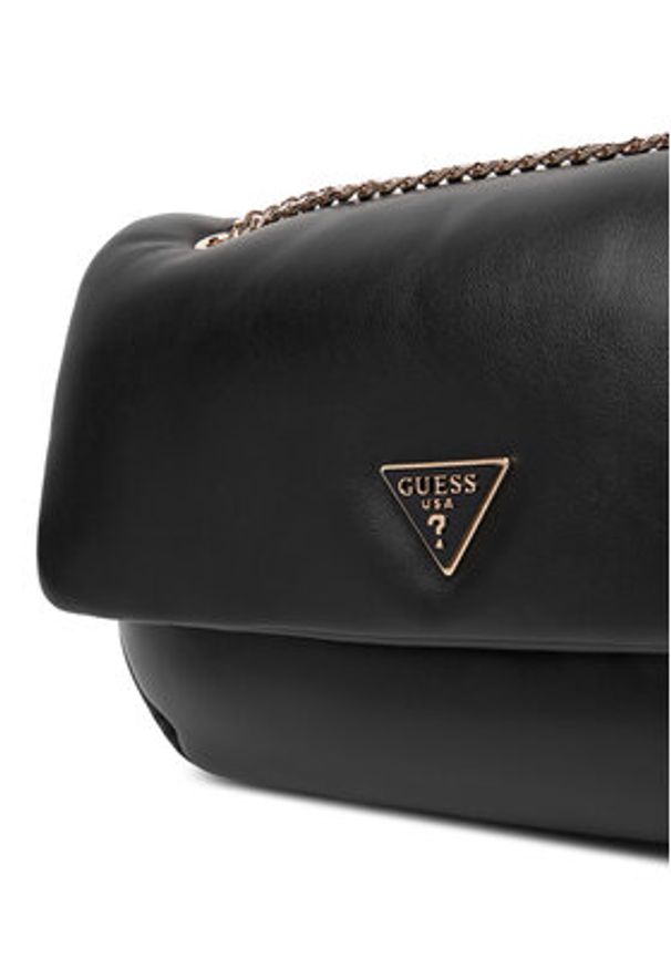 Guess Torebka Sunetra HWNG75 34210 Czarny. Kolor: czarny. Materiał: skórzane