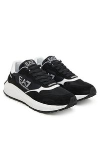 EA7 Emporio Armani Sneakersy 7X000341 AF18616 MC001 Czarny. Kolor: czarny. Materiał: zamsz, skóra