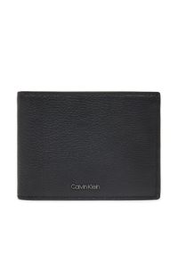 Calvin Klein Portfel męski Modern Bus Trifold 10Cc W/Coin K50K512926 Czarny. Kolor: czarny. Materiał: skóra