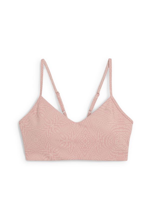 Puma - Damski stanik MOVE CLOUDSPUN AOP PUMA Rose Quartz Pink. Kolor: różowy. Sport: fitness