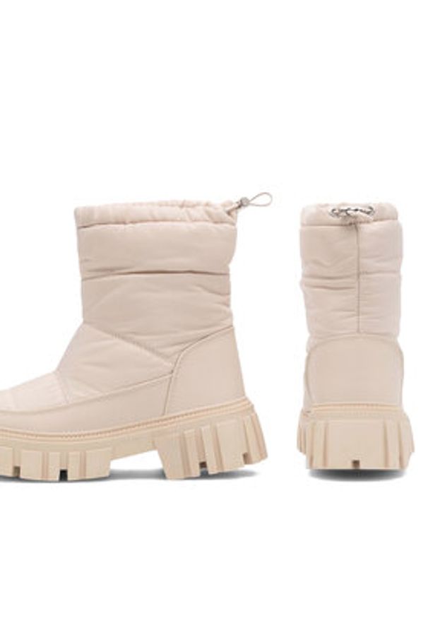 DeeZee Śniegowce ALFAMM N10370 Beżowy. Kolor: beżowy. Materiał: materiał