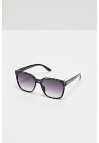 MOODO - Okulary przeciwsłoneczne o kwadratowym kształcie czarne. Kolor: czarny. Materiał: akryl