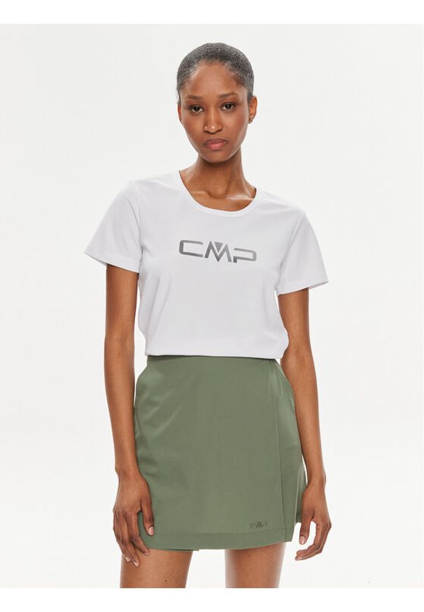 CMP Koszulka techniczna 39T5676P Biały Regular Fit. Kolor: biały. Materiał: syntetyk
