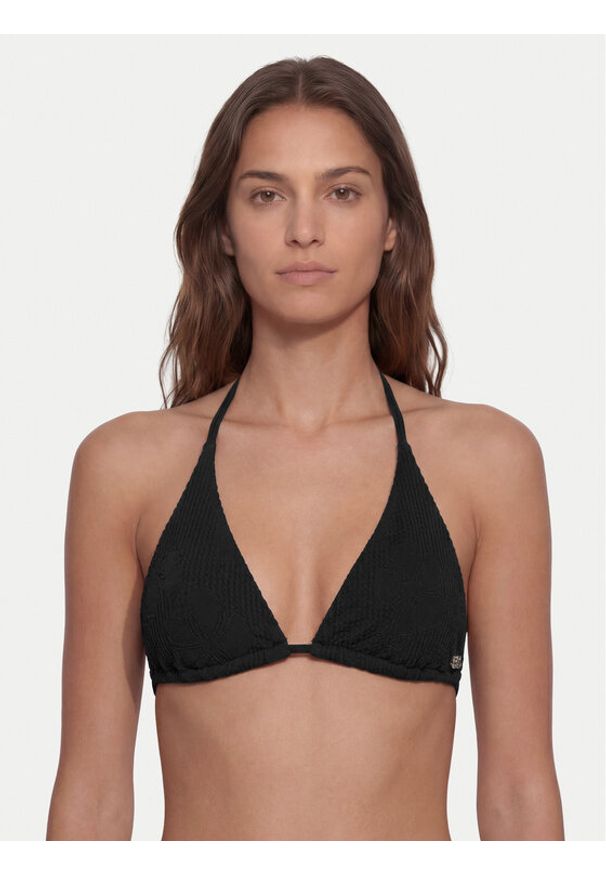 Hugo - HUGO Góra od bikini Tropi Triangle 50561283 Czarny. Kolor: czarny. Materiał: syntetyk
