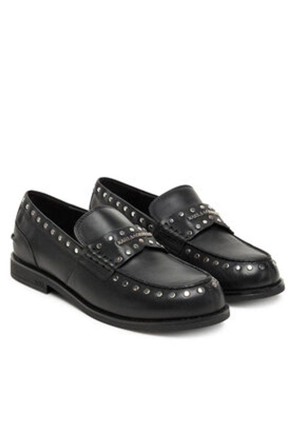 Karl Lagerfeld - KARL LAGERFELD Lordsy KL42125S Czarny. Kolor: czarny. Materiał: skóra