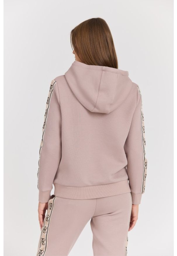 Guess - GUESS Damska bluza w kolorze taupe Carla Hooded, Rozmiar XS. Kolor: beżowy. Materiał: poliester, bawełna, materiał. Styl: elegancki
