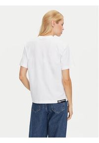 Karl Lagerfeld Jeans T-Shirt 246J1712 Biały Regular Fit. Kolor: biały. Materiał: bawełna