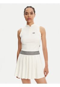 Ellesse Sukienka codzienna Medusa SGZ21966 Biały Slim Fit. Okazja: na co dzień. Kolor: biały. Materiał: syntetyk. Typ sukienki: proste. Styl: casual