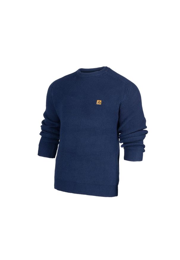 Bergson - Sweter męski SAILOR. Okazja: na co dzień. Kolor: niebieski. Styl: casual