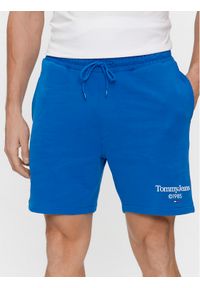 Tommy Jeans Szorty sportowe Tjm Entry Graphic DM0DM19153 Niebieski Regular Fit. Kolor: niebieski. Materiał: bawełna. Styl: sportowy #1