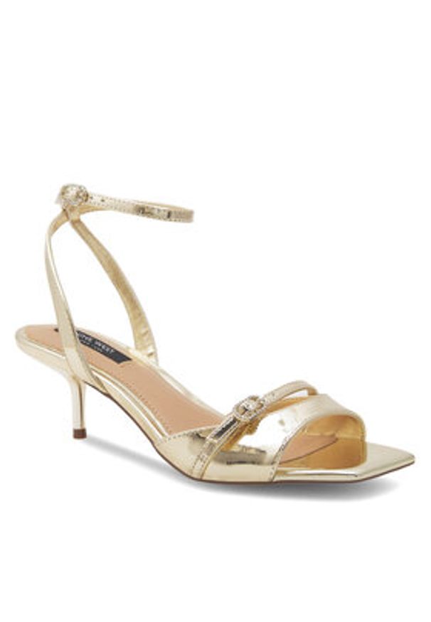 Nine West Sandały BYCCC02 Złoty. Kolor: złoty. Materiał: skóra