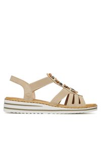 Sandały Rieker. Kolor: beżowy #1