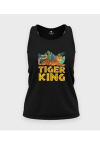 MegaKoszulki - Koszulka damska bez rękawów Tiger King. Materiał: bawełna. Długość rękawa: bez rękawów