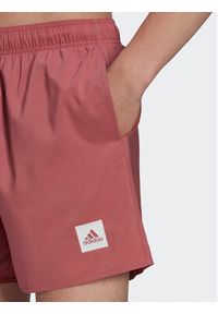 Adidas - adidas Szorty kąpielowe Short Length Solid Swim Shorts HT2163 Różowy Regular Fit. Kolor: różowy. Materiał: syntetyk #5