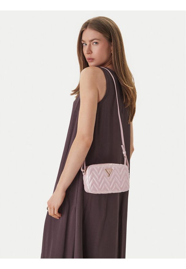 Guess Torebka J6GZ05 W4090 Różowy. Kolor: różowy. Materiał: skórzane