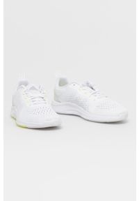 Adidas - adidas Buty kolor biały. Nosek buta: okrągły. Zapięcie: sznurówki. Kolor: biały. Materiał: guma #3