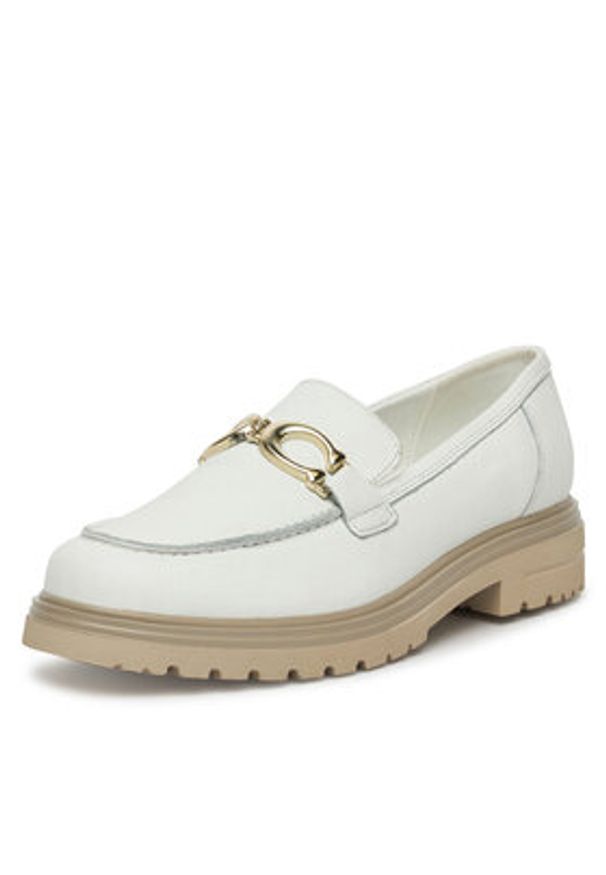 Lasocki Loafersy WB-GIULIA-22 Biały. Kolor: biały. Materiał: skóra