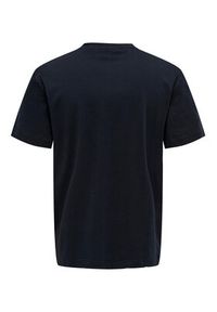 Only & Sons T-Shirt 22025208 Granatowy Regular Fit. Kolor: niebieski. Materiał: bawełna
