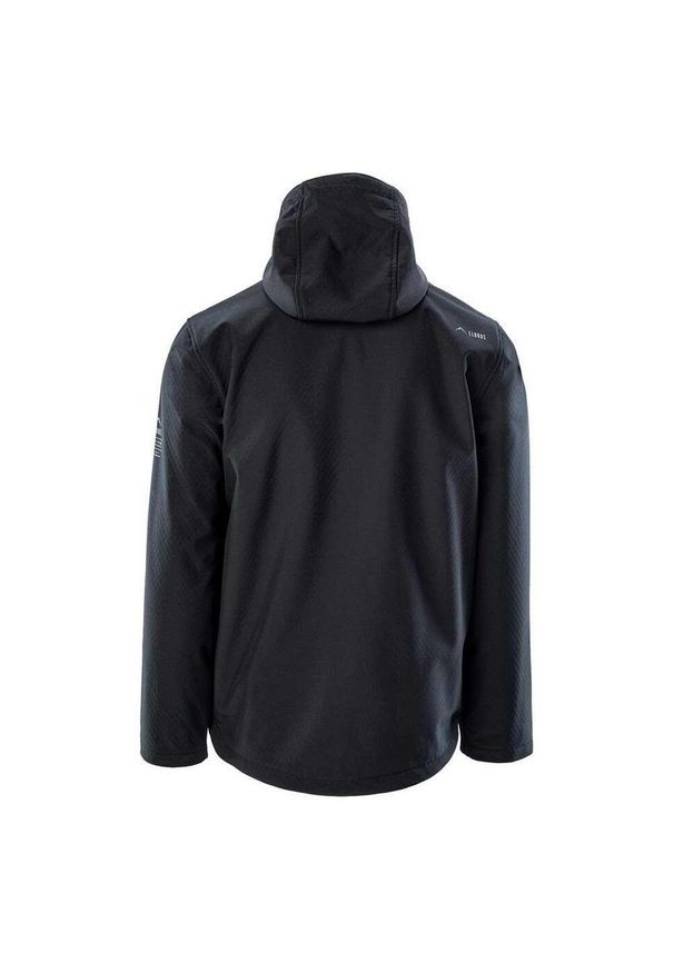 Elbrus - Kurtka Softshellowa Męska Logo. Kolor: czarny, wielokolorowy, żółty. Materiał: softshell. Sport: turystyka piesza