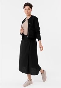 Volcano - Długa spódnica z lnem G-CUSTA. Materiał: len. Długość: długie. Wzór: gładki. Sezon: wiosna, lato #1