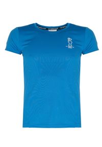 North Sails X Prada T-shirt "Foehn" | 45 2505 000 | T-shirt Foehn | Kobieta | Niebieski. Okazja: na co dzień. Kolor: niebieski. Materiał: poliester. Wzór: nadruk, napisy, aplikacja. Styl: casual #5