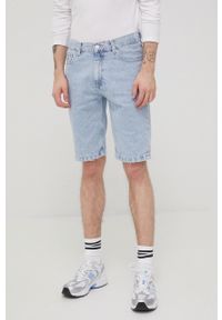 Tommy Jeans szorty jeansowe BF6011 męskie. Okazja: na co dzień. Kolor: niebieski. Materiał: denim. Styl: casual #1