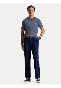 Polo Ralph Lauren T-Shirt 710961128003 Granatowy Custom Fit. Typ kołnierza: polo. Kolor: niebieski. Materiał: bawełna #2