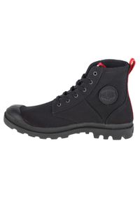Buty sportowe Sneakersy unisex, Palladium Pampa Hi Army. Kolor: czarny. Materiał: guma, materiał, tkanina, syntetyk. Sport: turystyka piesza