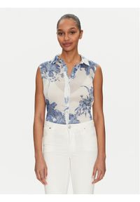 Guess Koszula W5GH95 WDW82 Kolorowy Slim Fit. Materiał: syntetyk. Wzór: kolorowy