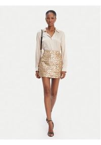 Guess Spódnica 180021 Złoty Classic Fit. Kolor: złoty. Materiał: syntetyk #5