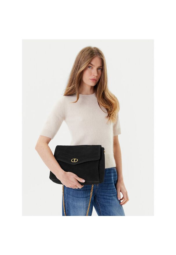 TwinSet - Torebka TWINSET. Kolor: czarny