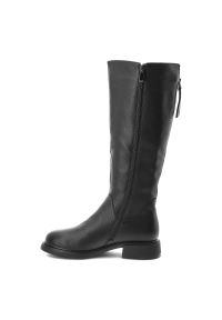 Czarne Kozaki S.Barski Wygodne Obuwie Damskie. Okazja: na co dzień. Zapięcie: zamek. Kolor: czarny. Materiał: skóra. Szerokość cholewki: normalna. Styl: klasyczny, casual, elegancki #2