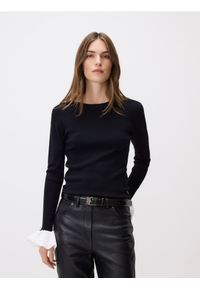 Reserved - Pasek z klamrą - czarny. Kolor: czarny #1