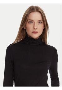 United Colors of Benetton - United Colors Of Benetton Golf 3Z12D2010 Czarny Slim Fit. Typ kołnierza: golf. Kolor: czarny. Materiał: wiskoza #4