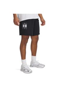 Spodenki Under Armour Ua Rival Terrylogo8inshort Dorosłych. Kolor: czarny. Długość: krótkie. Sport: bieganie