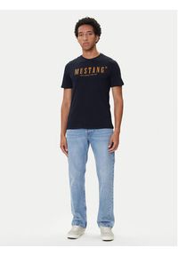 Mustang T-Shirt Austin 1016853 Granatowy Regular Fit. Kolor: niebieski. Materiał: bawełna #7
