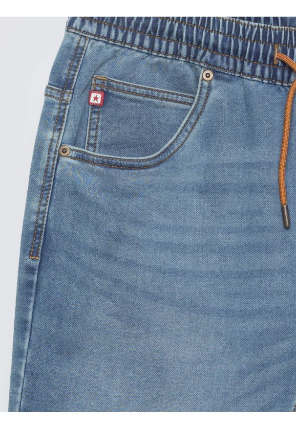 Big-Star - Szorty męskie jeansowe niebieskie Parker 445. Kolor: niebieski. Materiał: jeans. Styl: elegancki, klasyczny