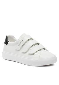 Calvin Klein Sneakersy Vulcanized Slip On Velcro Lth HW0HW01909 Biały. Zapięcie: bez zapięcia. Kolor: biały #4