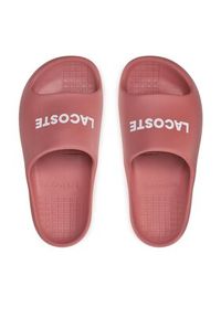 Lacoste Klapki Serve Slide 2.0 747CFA0020 Różowy. Kolor: różowy. Materiał: syntetyk #4