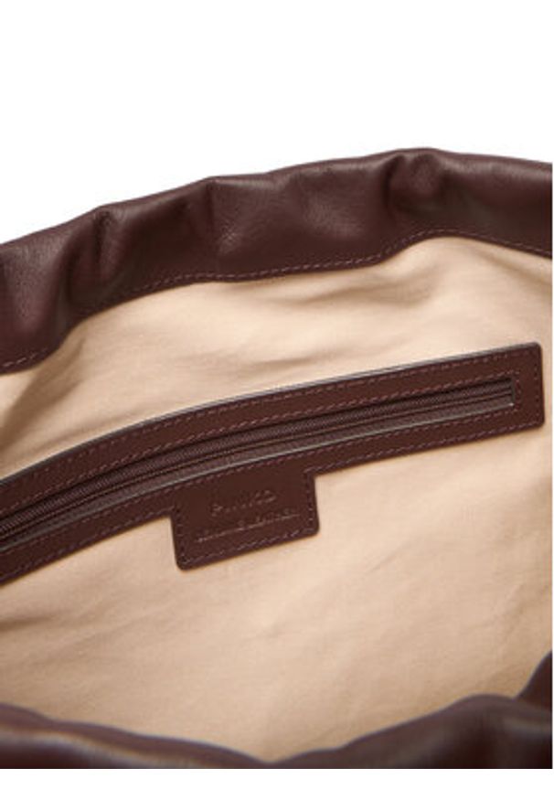 Pinko - PINKO Torebka Maxi Clutch+Tracolla SP Al 25-26 PLTT 105825 A0QO Brązowy. Kolor: brązowy. Materiał: skórzane