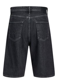 Jack & Jones - Jack&Jones Szorty jeansowe Iron 12278463 Czarny Baggy Fit. Kolor: czarny. Materiał: bawełna #3