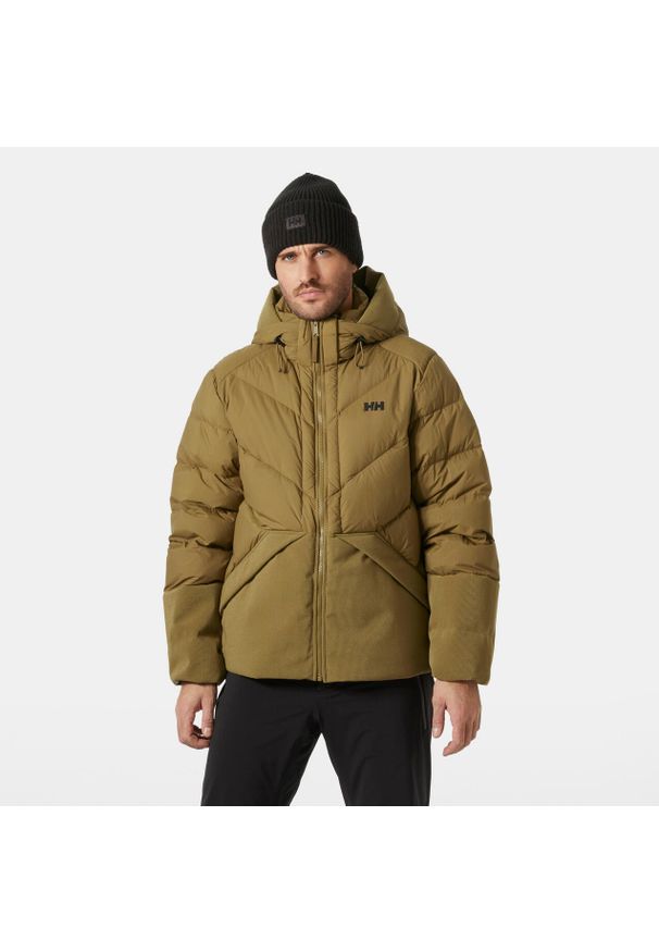 Kurtka puchowa Helly Hansen Village Down. Kolor: wielokolorowy, beżowy, brązowy. Materiał: puch