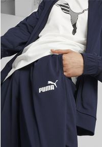 Puma - Męski strój bejsbolowy Tricot PUMA Navy Blue. Kolor: biały, wielokolorowy, niebieski, czarny. Materiał: dresówka