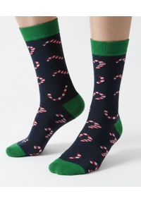 His Story - Tematyczne Skarpetki Bawełniane - Świąteczny Lizak. Kolor: niebieski. Materiał: elastan, bawełna, poliamid #2