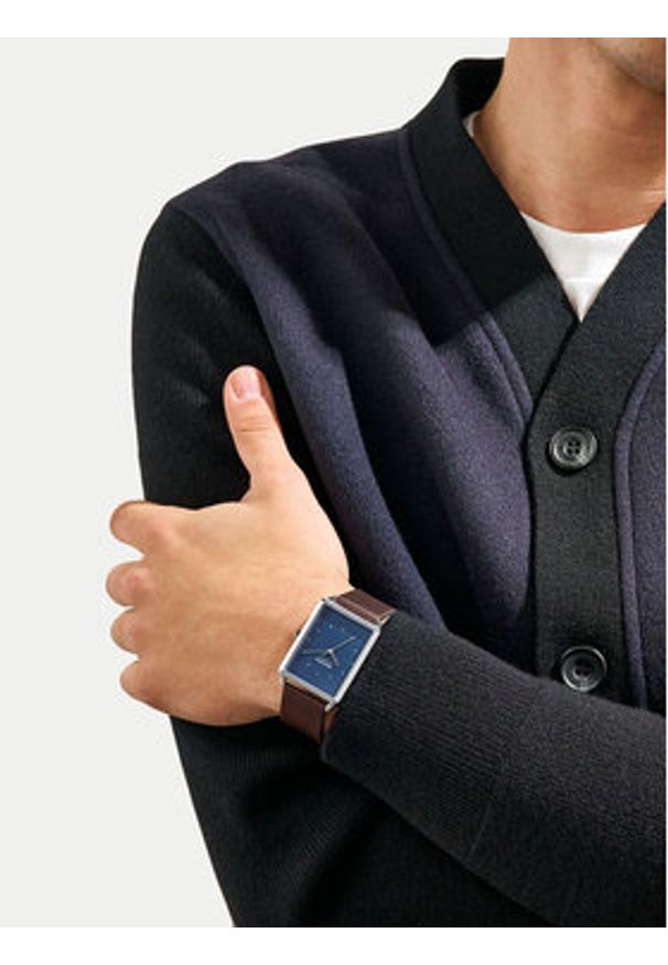 Skagen Zegarek SKW6930 Brązowy. Kolor: brązowy. Materiał: skóra