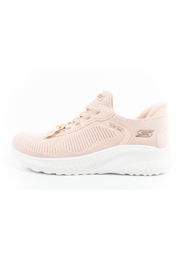 skechers - Buty sportowe sneakersy damskie Skechers Bobs Squad. Kolor: różowy