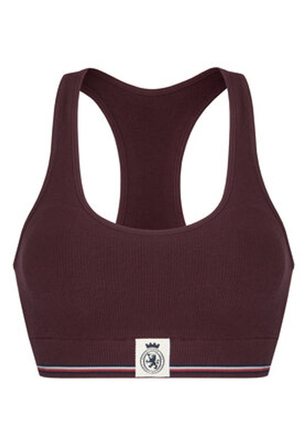 TOMMY HILFIGER - Tommy Hilfiger Biustonosz top UW0UW06061 Bordowy. Kolor: czerwony. Materiał: bawełna