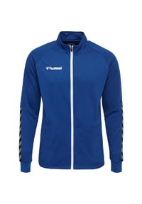 Kurtka Hummel Zip hmlAUTHENTIC Poly. Kolor: niebieski. Materiał: tkanina, poliester. Sport: fitness